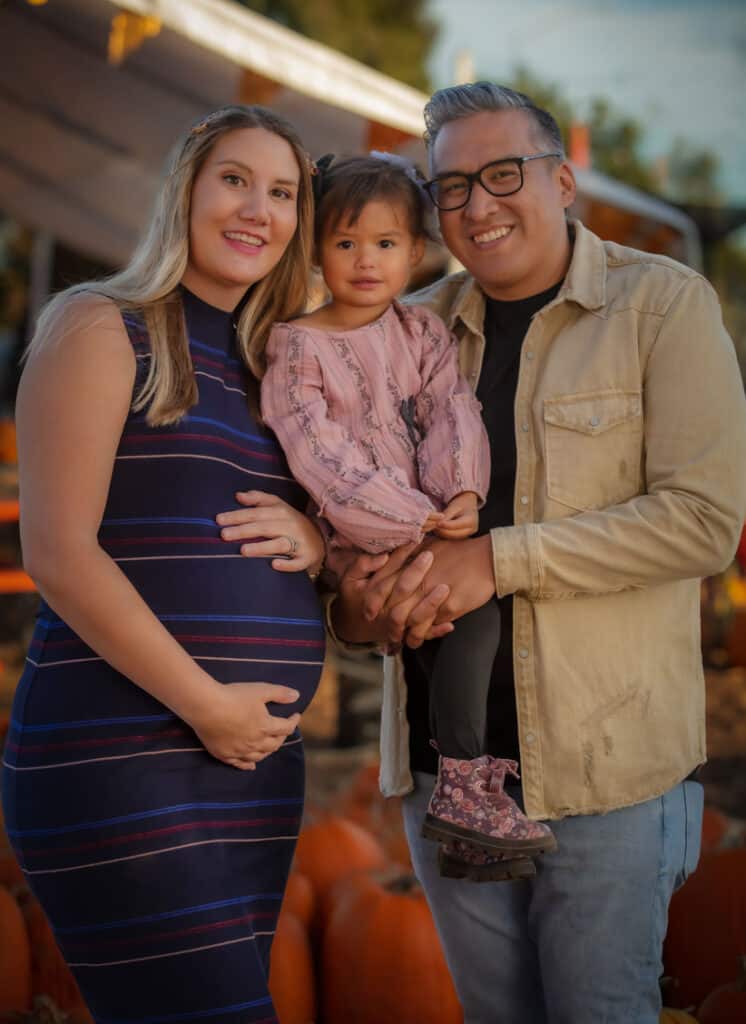 Family Portrait at a Pumpkin Patch